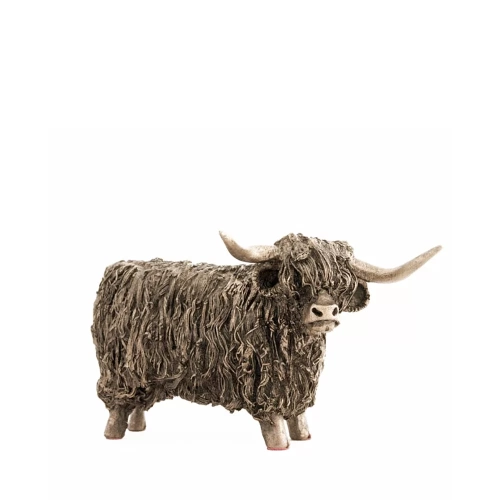 Highland Bull Standing Bronze Sculpture