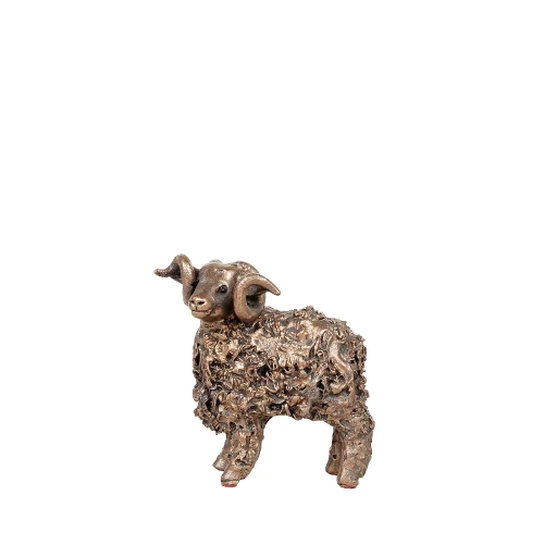Swaledale Ram Standing Miniature Bronze Resin Sculpture