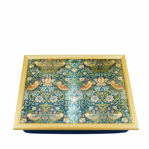 William Morris Strawberry Thief Cushioned Lap Tray