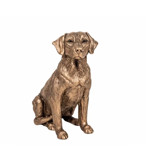 Honey Labrador Dog Cold Cast Bronze Sculpture