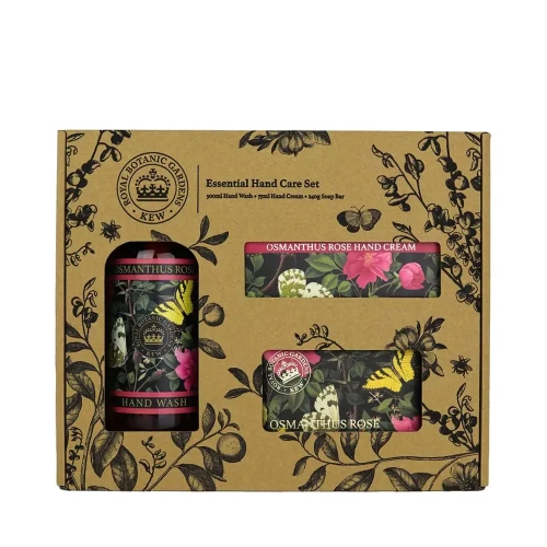 Kew Gardens Osmanthus Rose Essential Hand Care Gift Box