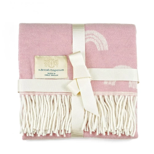 Coco Merino Wool Baby Blanket Rainbow