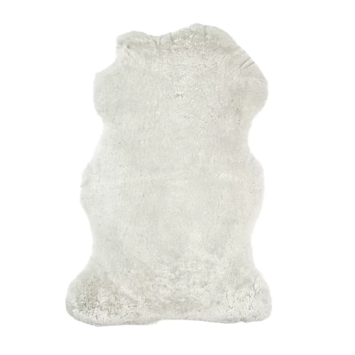Snowdon Single Sheepskin Throw Rug Ivory Ice