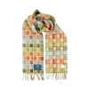 Edale Merino Wool Scarf Mosaic Sepia