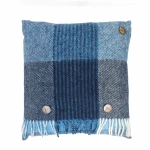 Knightsbridge Blue Pure New Wool Cushion