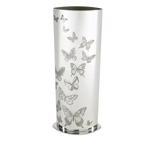 Butterfly Pewter Vase