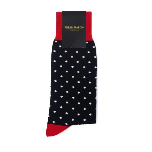 Pin Polka Men's Socks Black