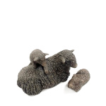 Sheep Family Cold Cast Bronze Sculpture