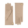 Cornelia Merino Wool Gloves With A Button Cuff Link Biscuit