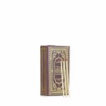 Leather Refillable Matchbox Plum Wine