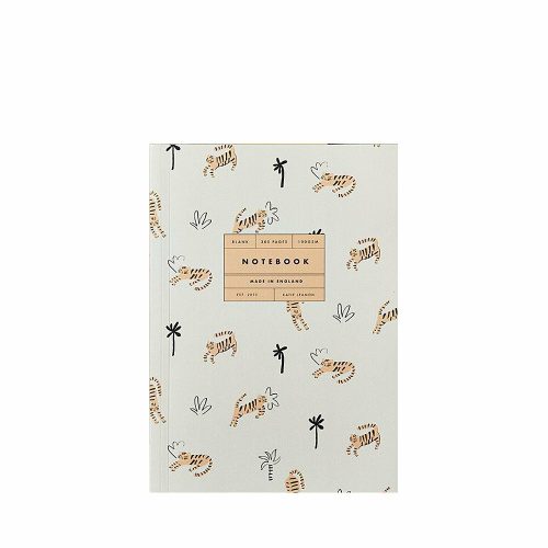 Palm Tigers Lay Flat A5 Notebook