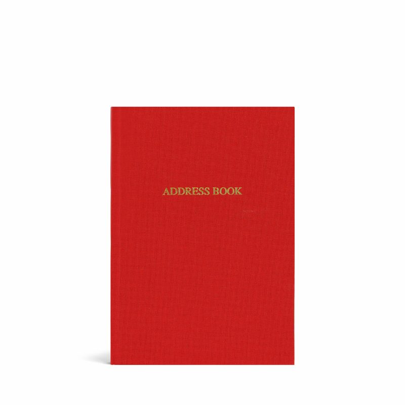 Address Book Woven Cover Fire