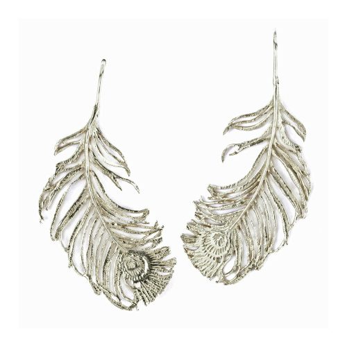 Peacock Feather Hook Earrings