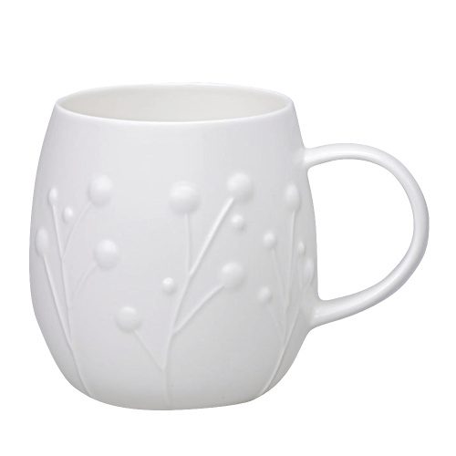 Plum Flax Embossed Mug 1 Pint