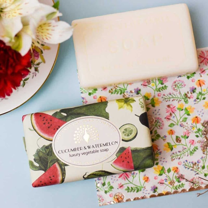 Vintage Cucumber And Watermelon Soap Bar