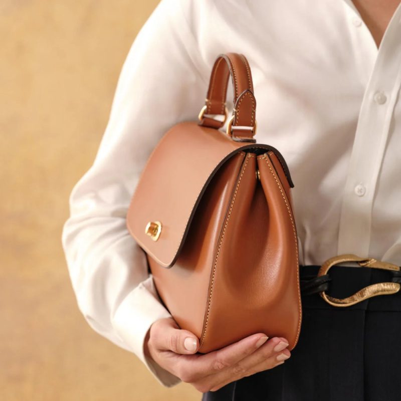 Holly Leather Handbag Tan