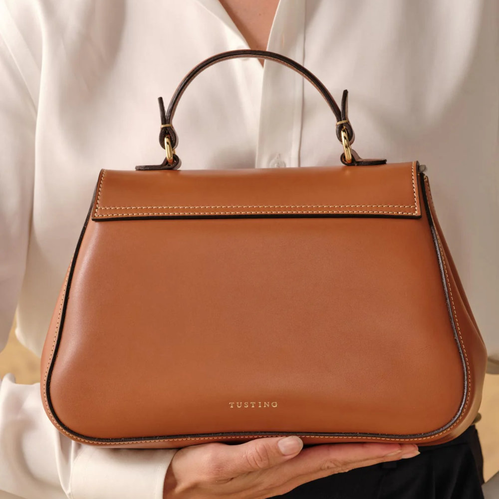 Tusting Holly Leather Handbag Tan • The British Emporium