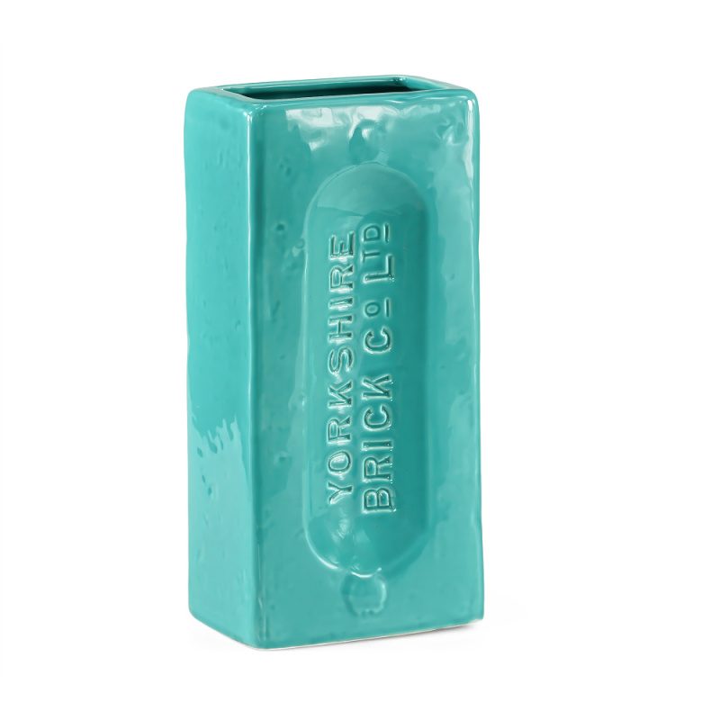 Yorkshire Brick Vase Turquoise