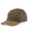 Harris Tweed Baseball Cap With Leather Peak