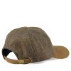 Harris Tweed Baseball Cap With Leather Peak