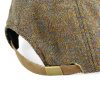 Harris Tweed Baseball Cap With Leather Peak