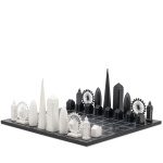London Chess Set With London City Map Board