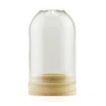 Glass Dome Tealight Holder Clear
