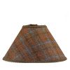 Wooden Bobbin Table Lamp With Harris Tweed Lampshade