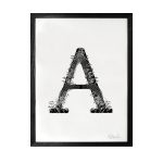 Botanical Letter Print A-Z