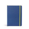 Marine Blue Woven Hardback Notebook Ruled