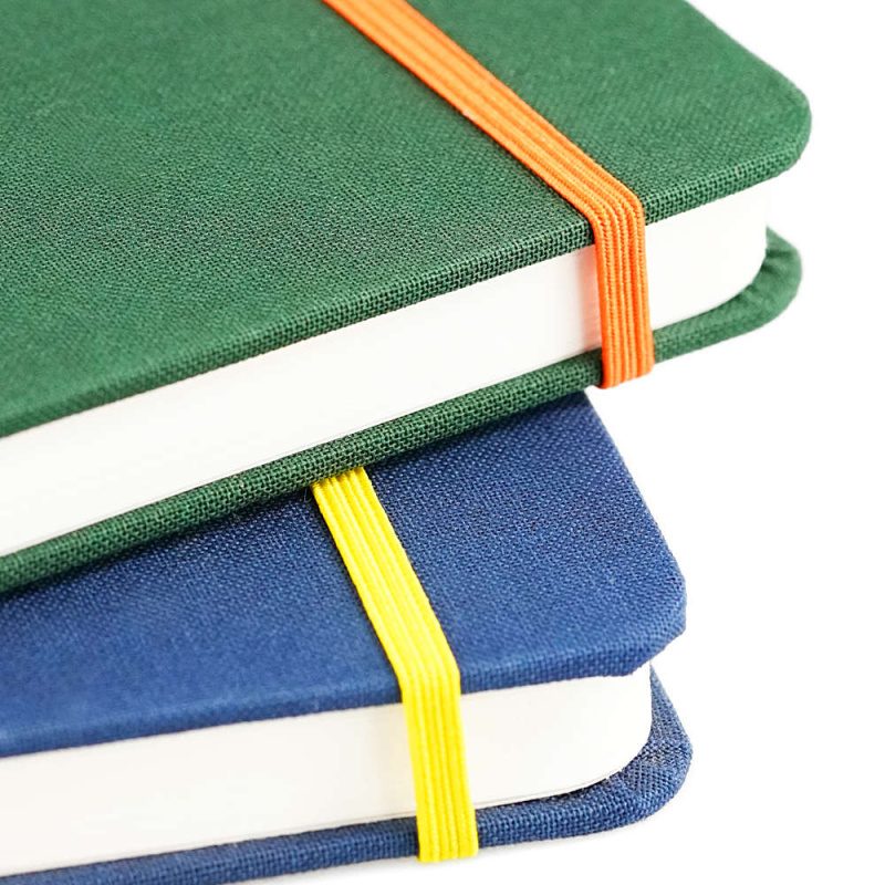 Woven Notebook Marine Blue