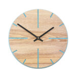 It's Five-Too Wood Wall Clock Blue