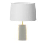Lumin Wood Table Lamp Base Adam Grey