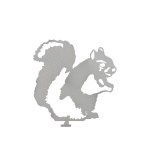 Squirrel Steel Fence Topper