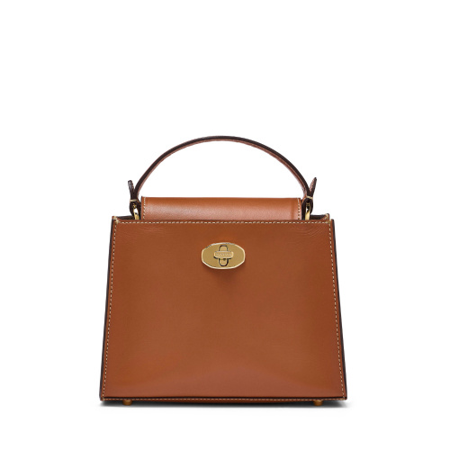 Clara Leather Handbag Tan