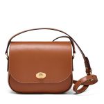Darcy Leather Satchel Crossbody Bag Tan