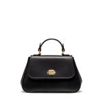 Mini Holly Leather Handbag Black
