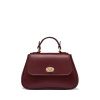 Mini Holly Leather Handbag Oxblood