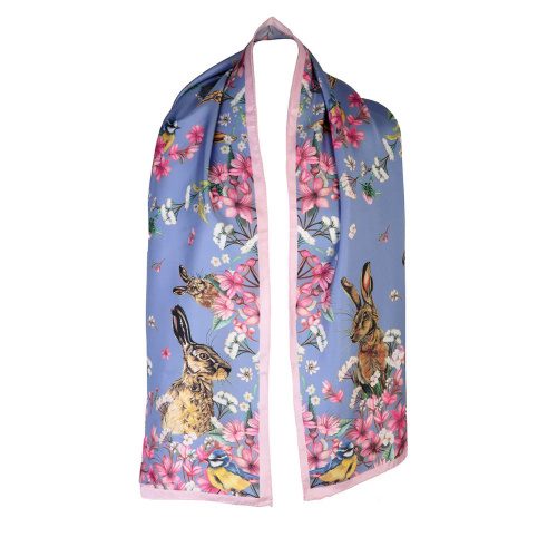 Oopsie Daisy Periwinkle Classic Silk Scarf