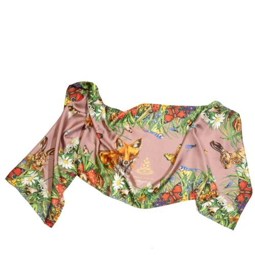 Spiritual Awakening Antique Rose Classic Silk Scarf