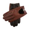 Woburn Two Colour Leather Driving Gloves Black English Tan