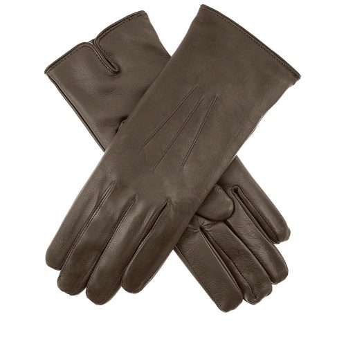 Rossie Touchscreen Cashmere Lined Leather Gloves Mocca