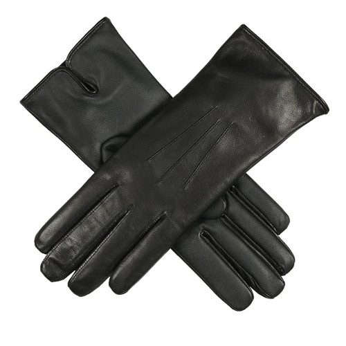 Rossie Touchscreen Cashmere Lined Leather Gloves Black