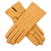 Sudeley Cashmere Lined Peccary Leather Gloves Cork Turquoise