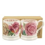 Roses All My Life 1/2 Pint Mugs Set Of 2
