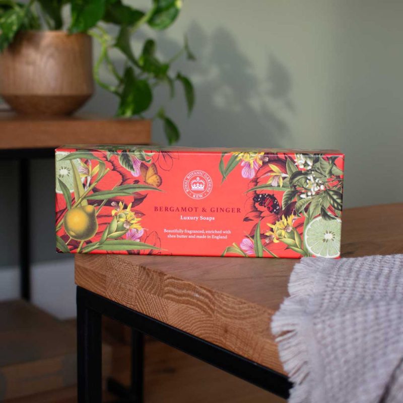 Kew Gardens Bergamot And Ginger Triple Soap Gift Box