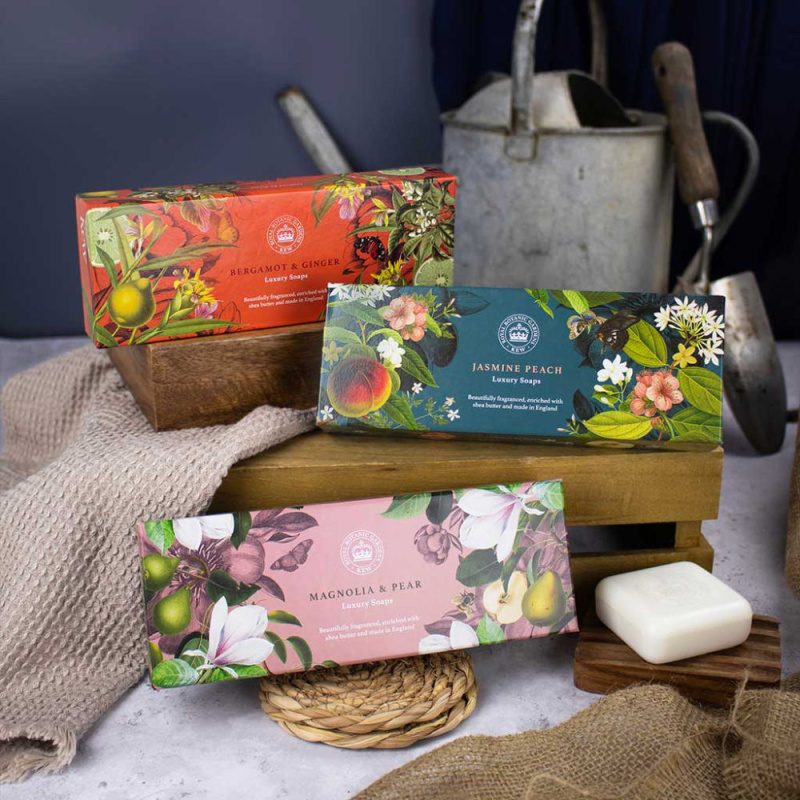 Kew Gardens Bergamot And Ginger Triple Soap Gift Box