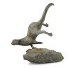 Otter Diving Solid Bronze Sculpture