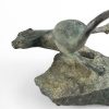Otter Diving Solid Bronze Sculpture