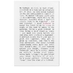 Husband Quotes Art Print
